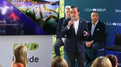 Mikel Arriola en la presentación de la plataforma de FAN ID.