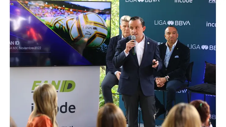 Mikel Arriola en la presentación de la plataforma de FAN ID.