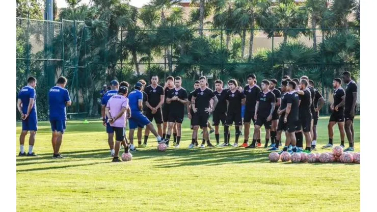 Cruz Azul en su pretemporada en la Riviera Maya.
