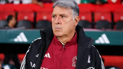 Gerardo Martino en el partido amistoso de México contra Irak.