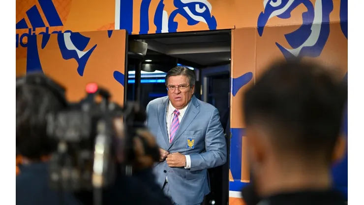 Miguel Herrera en su último partido como director técnico de Tigres.