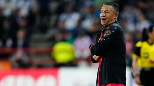 Pachuca, Hidalgo, 30 de octubre de 2022. Ignacio Ambriz director tecnico, durante el partido de vuelta de la Final del Torneo Apertura 2022 de la Liga BBVA MX, entre los Tuzos del Pachuca y los Diablos Rojos del Toluca, celebrado en el estadio Hidalgo. Foto: Imago7/ Sebastian Laureano Miranda