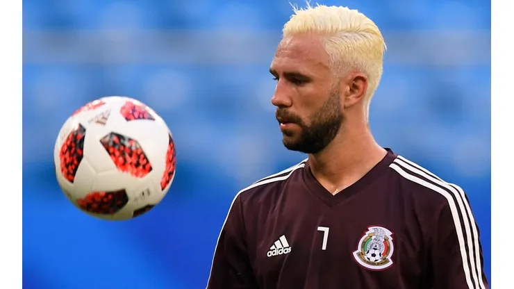 Miguel Layún en la Copa del Mundo Rusia 2018.