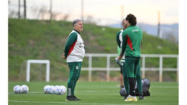 México se entrena en Girona de cara a Qatar 2022.