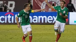 Andrés Guardado y Héctor Herrera en la eliminatoria para el Mundial Rusia 2018.