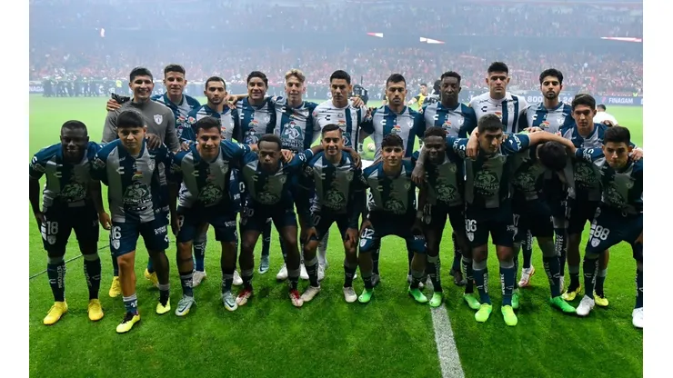 El Pachuca previo a la final del torneo Apertura 2022 ante Toluca.