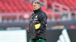 Gerardo Martino en un entrenamiento de la selección mexicana en California.