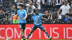 Avilés Hurtado en festejo de gol ante Rayados.