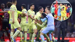Hubo conato de bronca al término del América vs Toluca.