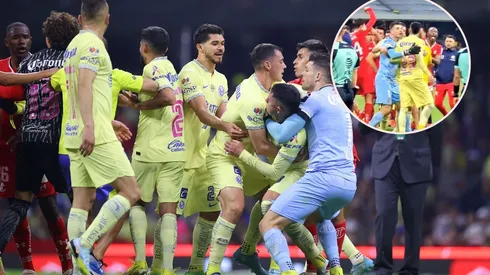 Hubo conato de bronca al término del América vs Toluca.
