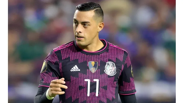 Rogelio Funes Mori en partido de la Copa Oro contra Honduras.