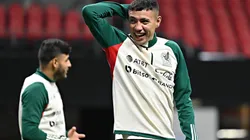 Emilio Lara previo a su debut con la selección mexicana.