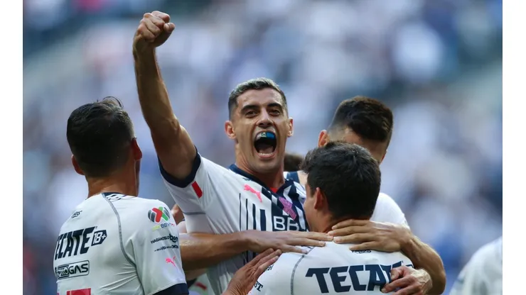 Germán Berterame, autor del primer gol para el Monterrey.