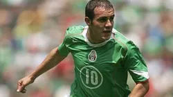 Cuauhtémoc Blanco en la eliminatoria para el Mundial Alemania 2006.