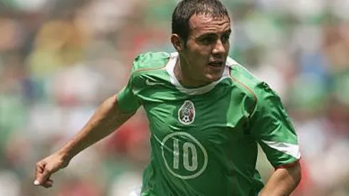 Cuauhtémoc Blanco en la eliminatoria para el Mundial Alemania 2006.