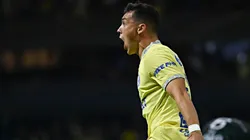 Ciudad de Mexico, 14 de septiembre de 2022.. Federico Viñas en festejo de gol durante el partido de la jornada 5 del torneo Apertura 2022 de la Liga BBVA MX, entre las Águilas del America y los Guerreros de Santos Laguna, celebrado en el estadio Azteca. Foto: Imago7/ Etzel Espinosa