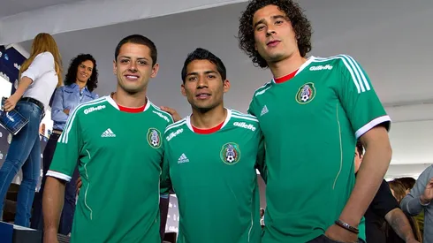 Javier Hernández, Javier Aquino y Guillermo Ochoa rumbo a Brasil 2014.