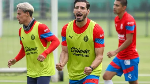 Zapopan, Jalisco, 5 de julio de 2022. Antonio Briseño, durante un entrenamiento de las Chivas Rayadas del Guadalajara previo a la jornada 2 del torneo Apertura 2022 de la Liga BBVA MX, celebrado en Verde Valle. Foto: Imago7/ Fabian Meza