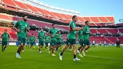 Entrenamiento de la selección mexicana en el estadio Levi's de Santa Clara.