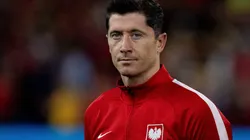 Robert Lewandowski con la selección de Polonia.