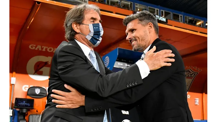 Guillermo Almada y Fernando Ortiz en la liguilla del torneo Clausura 2022.