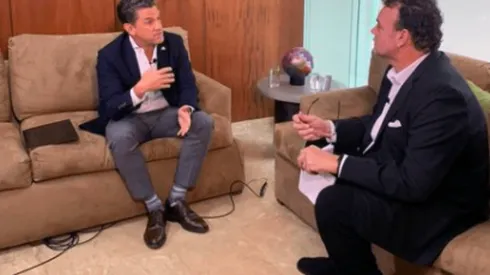 Alejandro Irarragorri y David Faitelson en una entrevista para ESPN.