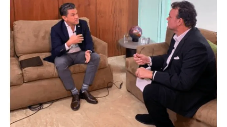 Alejandro Irarragorri y David Faitelson en una entrevista para ESPN.