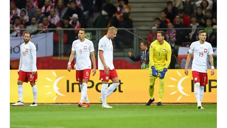 2022.09.22 Warszawa pilka nozna Liga Narodow Polska - Holandia N/z Grzegorz Krychowiak, Kamil Glik, Jan Bednarek, Wojcie