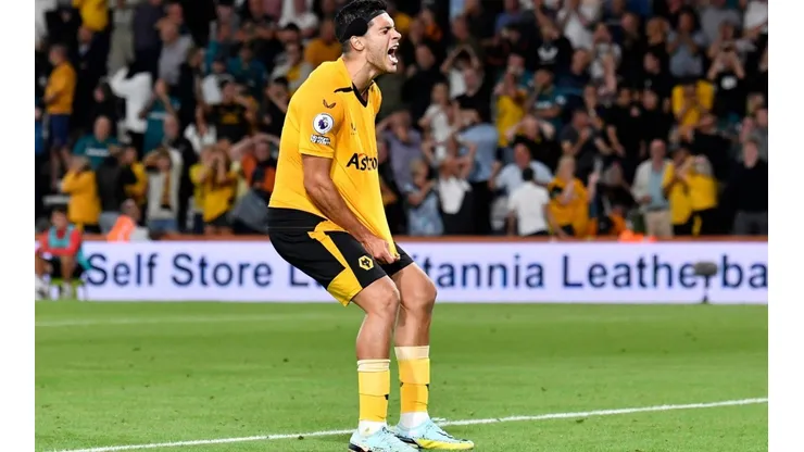 Raúl Jiménez en el partido más reciente con Wolverhampton, el 31 de agosto.