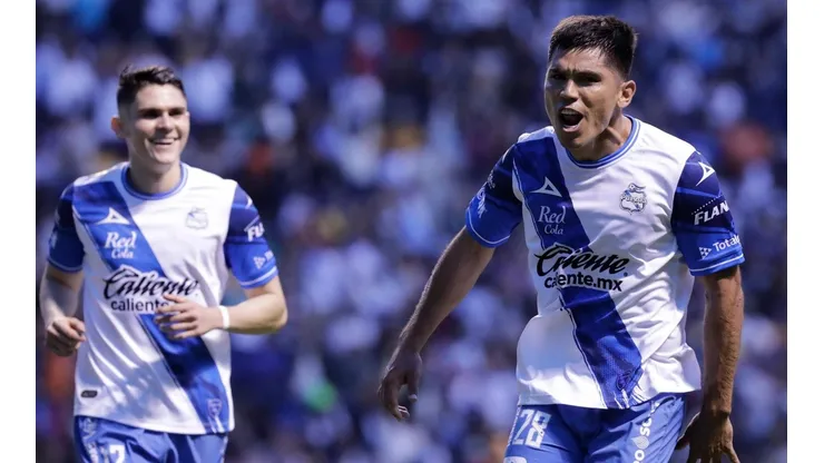 Martín Barragán, autor de los dos goles poblanos.