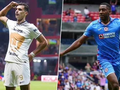 Las alineaciones de Pumas UNAM vs Cruz Azul por la Jornada 15 de la Liga MX