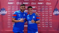 Alexis Vega y Fernando Beltrán en la conferencia previa al clásico