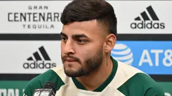 Alexis Vega en conferencia previa al partido contra Paraguay.