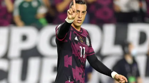 Rogelio Funes Mori en partido de la Copa Oro 2021 ante Honduras.