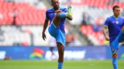 Ciudad de Mexico, 30 de julio de 2022. Gonzalo Carneiro, durante el partido de la jornada 6 del torneo Apertura 2022 de la Liga BBVA MX, entre la Máquina Celeste del Cruz Azul y los Rayos del Necaxa, celebrado en el estadio Azteca. Foto: Imago7/ Eloisa Sánchez