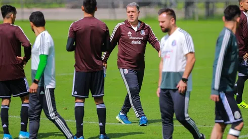 Gerardo Martino y seleccionados en el Centro de Alto Rendimiento