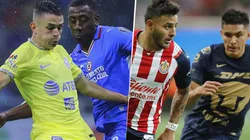 ¿Cuáles son las mayores goleadas entre los cuatro equipos grandes de la Liga MX?
