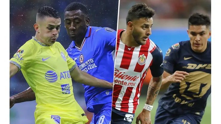 ¿Cuáles son las mayores goleadas entre los cuatro equipos grandes de la Liga MX?