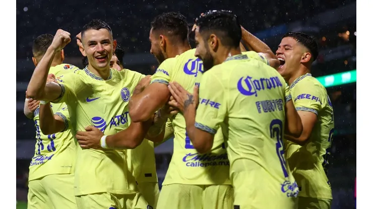Ciudad de Mexico, 20 de agosto de 2022. Diego Valdez en festejo de gol, durante el partido de la jornada 10 del torneo Apertura 2022 de la Liga BBVA MX, entre las Águilas del America y la Máquina Celeste del Cruz Azul, celebrado en el Estadio Azteca. Foto: Imago7/ Eloisa Sánchez