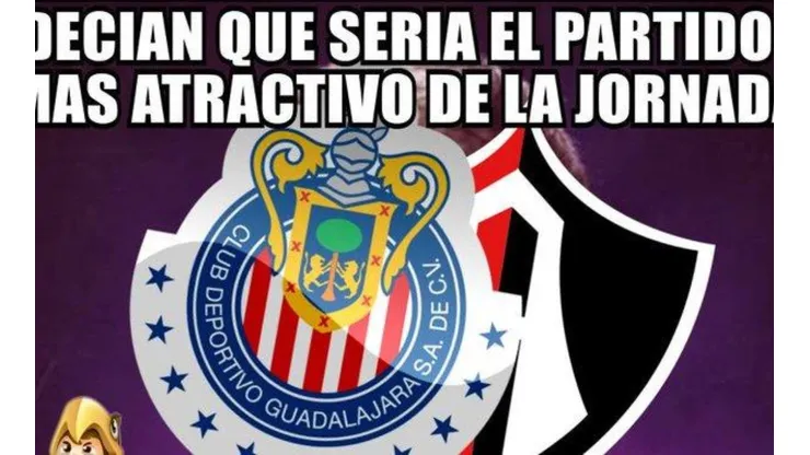 Memes del empate 1-1 entre Chivas y Atlas.