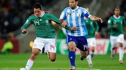 Javier contra Javier. Hernández ante Mascherano en el Mundial Sudáfrica 2010.