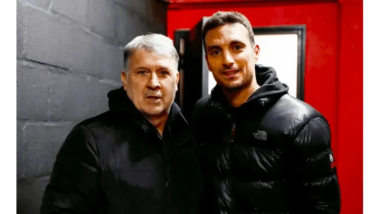 Gerardo Martino y Lionel Scaloni en su encuentro en Argentina.