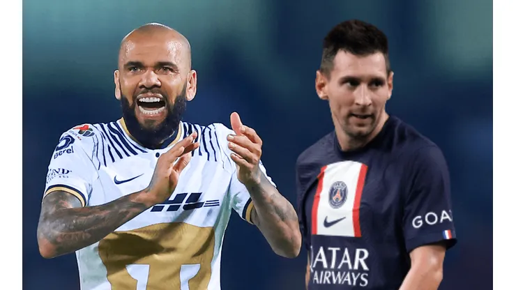 Dani Alves reacciona al título de Leo Messi.
