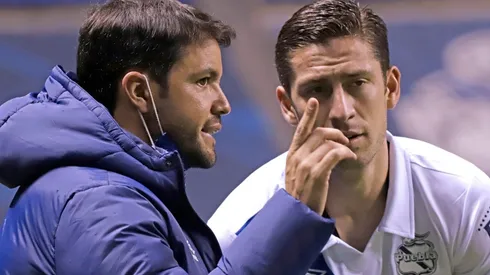 Nicolás Larcamón y Santiago Ormeño coincidieron en Puebla en el Guard1anes 2021.