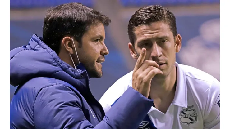 Nicolás Larcamón y Santiago Ormeño coincidieron en Puebla en el Guard1anes 2021.