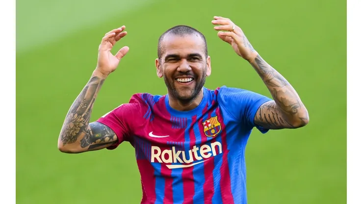 FC Barcelona Unveil New Signing Dani Alves