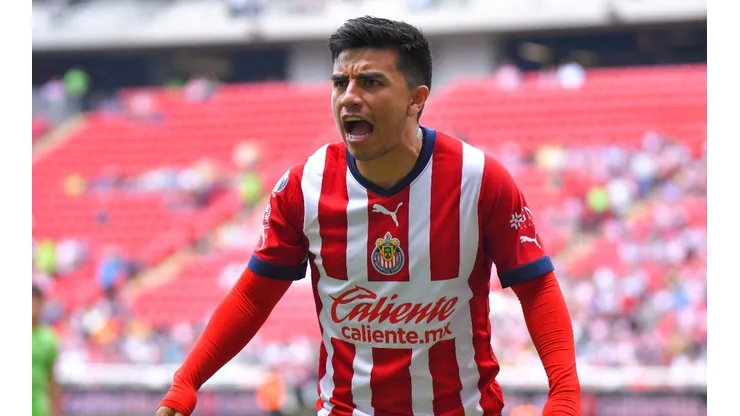 Zapopan, Jalisco, 2 de julio de 2022. Fernando Beltran, durante el partido de la jornada 1 del torneo Apertura 2022 de la Liga BBVA MX, entre las Chivas Rayadas del Guadalajara y los Bravos de FC Juárez, celebrado en el estadio Akron. Foto: Imago7/Sandra Bautista