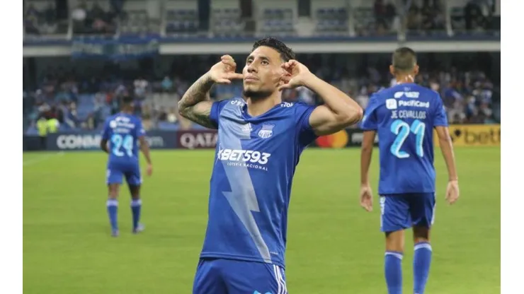Joao Rojas aún con el uniforme del Emelec.