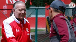Valentín Diez visitó el entrenamiento de Toluca.