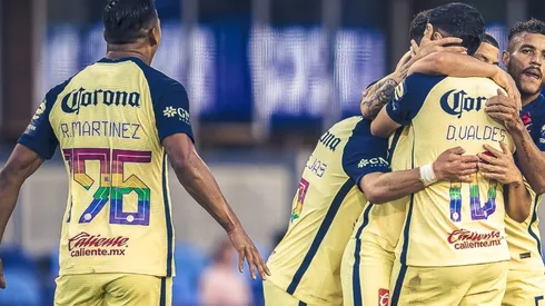 América jugando un amistoso rumbo al Apertura 2022
